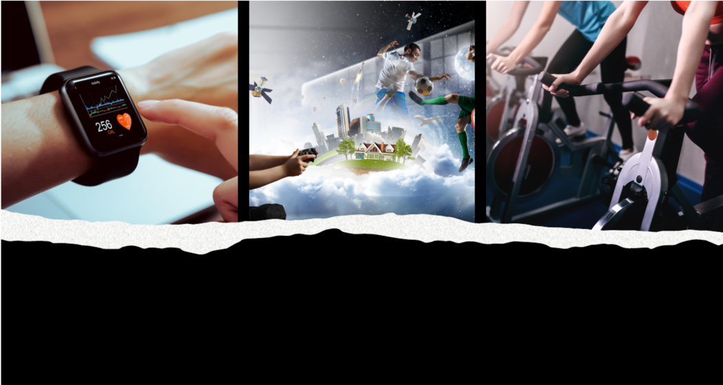 Sportuhr und Hometrainer